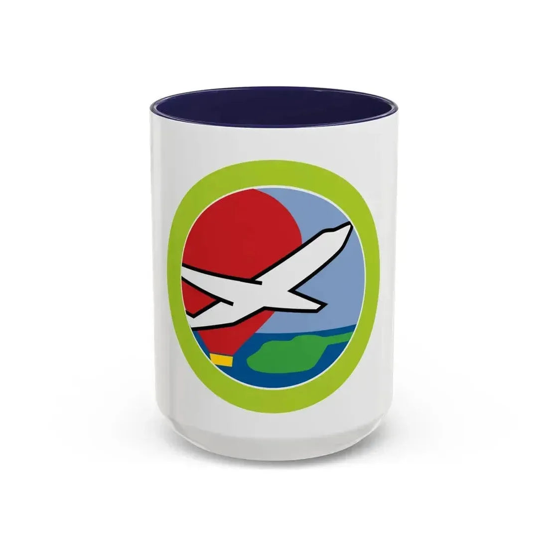 Aviation (Boy Scout Merit Badge) Accent Coffee Mug 15oz Navy - Go Mug Yourself