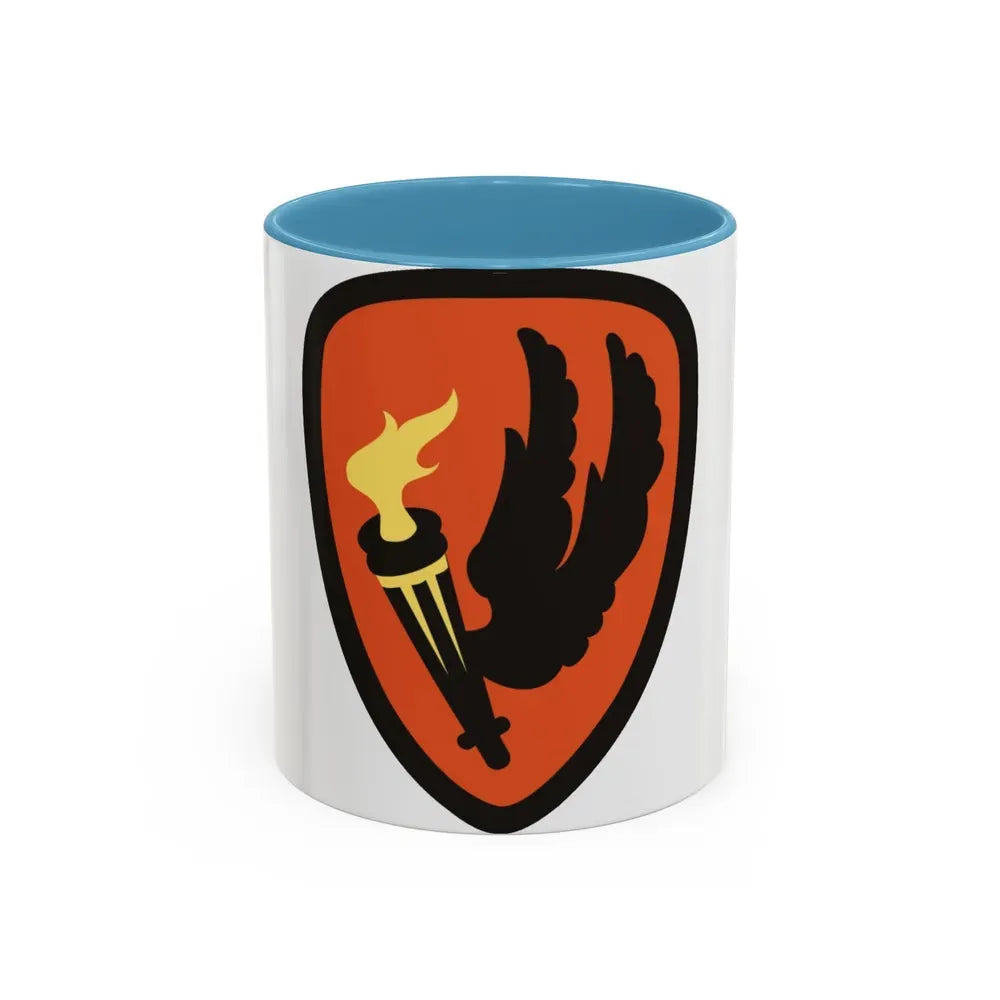 Aviation Center and School (U.S. Army) Accent Coffee Mug 11oz Light Blue - Go Mug Yourself
