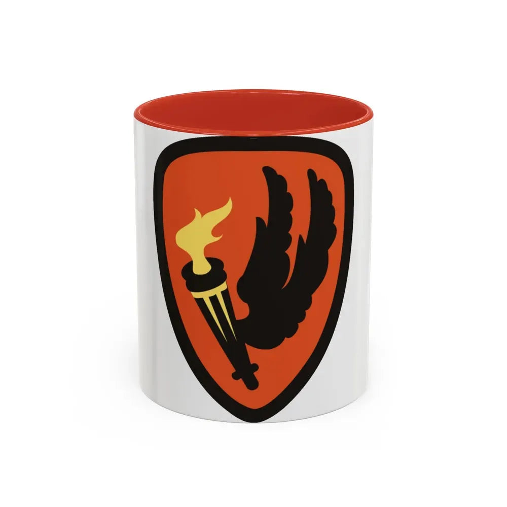 Aviation Center and School (U.S. Army) Accent Coffee Mug 11oz Red - Go Mug Yourself