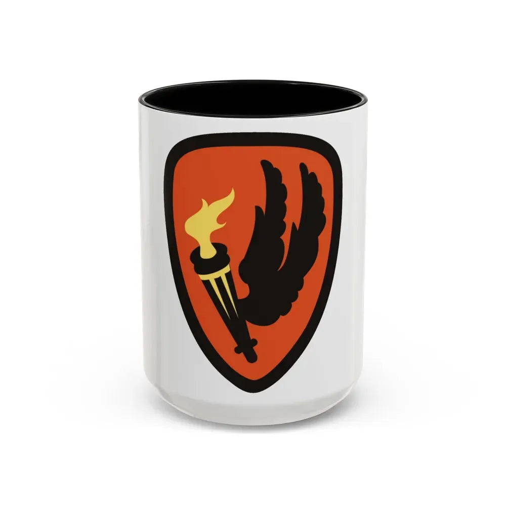 Aviation Center and School (U.S. Army) Accent Coffee Mug 15oz Black - Go Mug Yourself