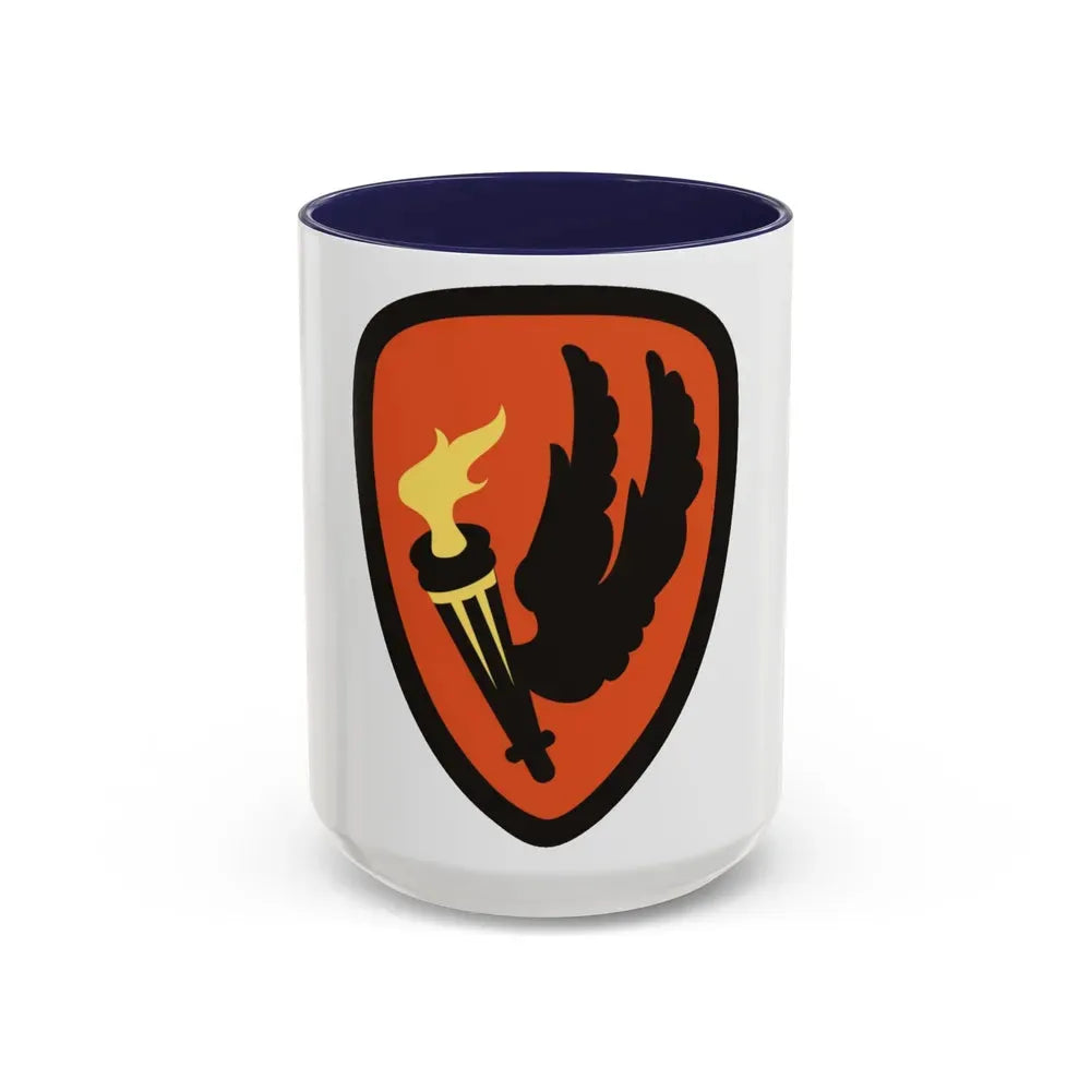 Aviation Center and School (U.S. Army) Accent Coffee Mug 15oz Navy - Go Mug Yourself