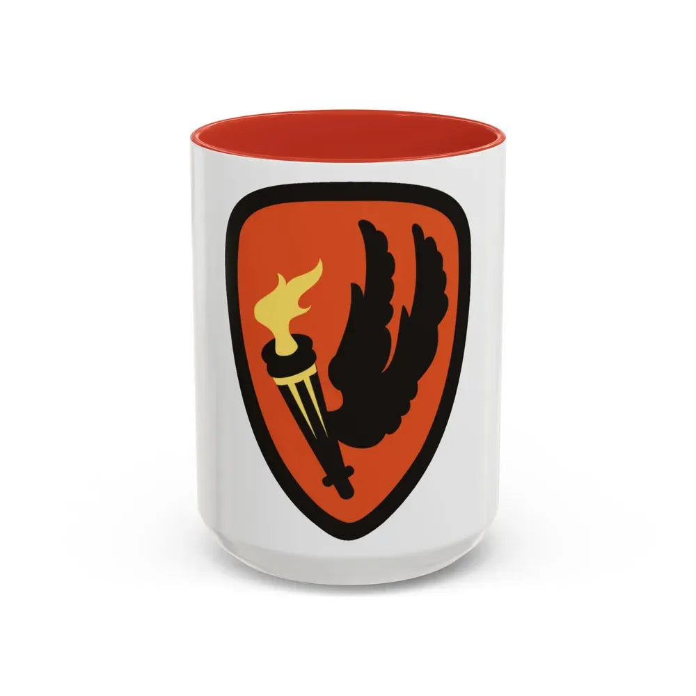 Aviation Center and School (U.S. Army) Accent Coffee Mug 15oz Red - Go Mug Yourself