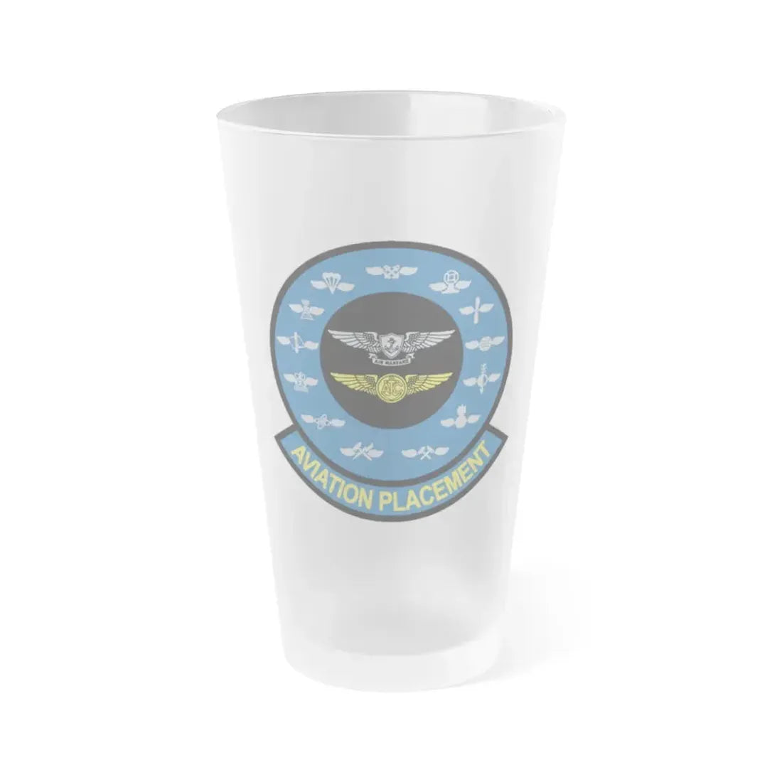 Aviation Placement (U.S. Navy) Frosted Pint Glass 16oz Default Title - Go Mug Yourself