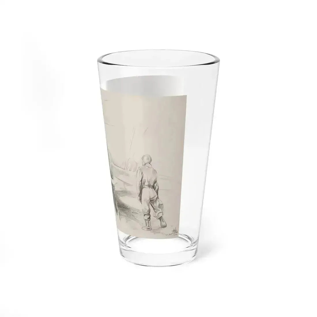 Aviators (Magazine Illustration) Pint Glass 16oz - Go Mug Yourself