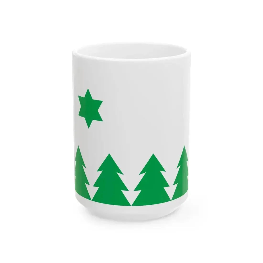 Avinurme valla lipp (Estonia) White Coffee Mug 15oz - Go Mug Yourself