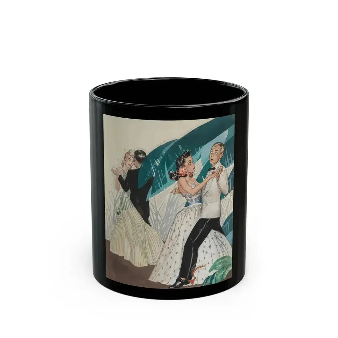 Avoid a Sudden Letdown, General Tire advertisement, 1941 - Black Coffee Mug 11oz - Go Mug Yourself