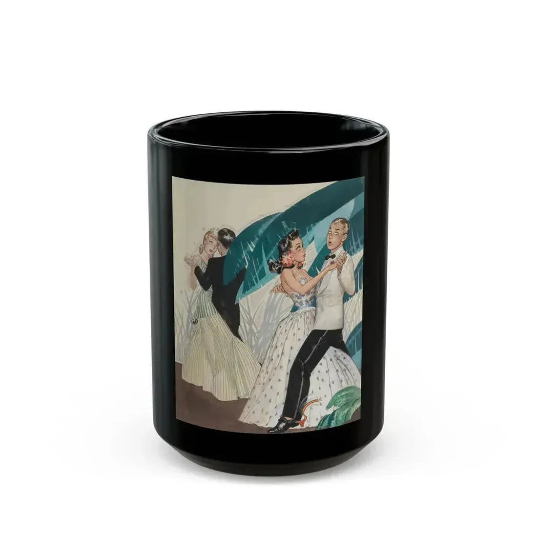 Avoid a Sudden Letdown, General Tire advertisement, 1941 - Black Coffee Mug 15oz - Go Mug Yourself
