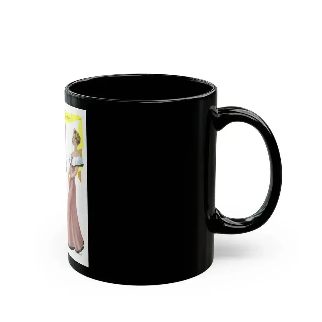 Avon Cosmetics ad (1), 1943 - Black Coffee Mug - Go Mug Yourself