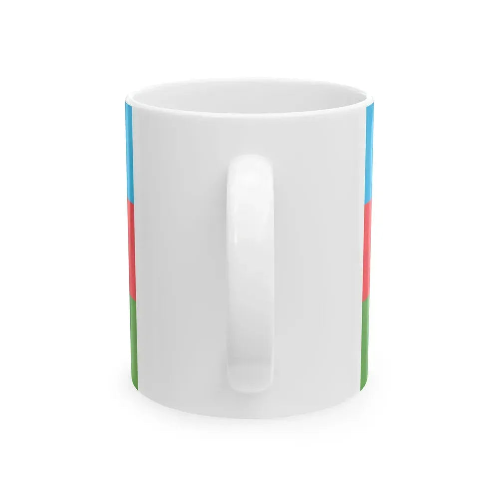 Azerbaijan Border Guards Standard Reverse (Azerbaijan) White Coffee Mug - Go Mug Yourself
