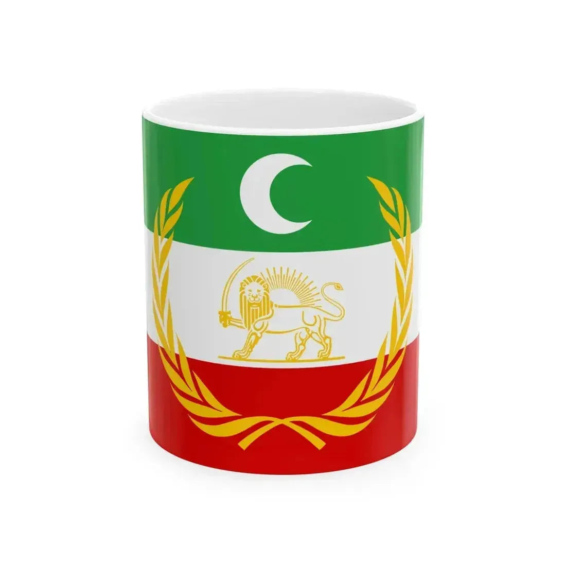 Azerbaijan peoples government flag (Iran) White Coffee Mug 11oz - Go Mug Yourself