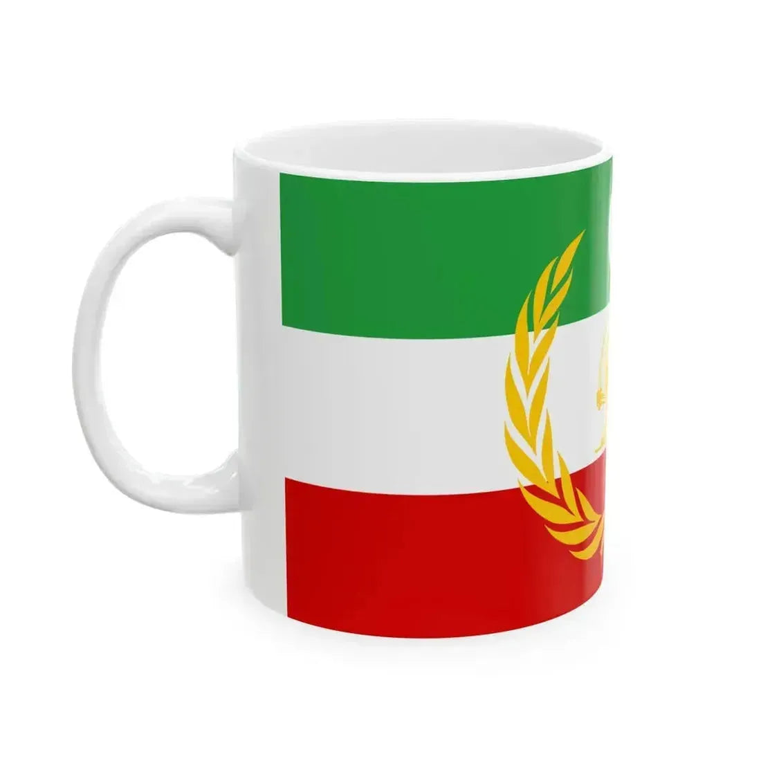 Azerbaijan peoples government flag (Iran) White Coffee Mug - Go Mug Yourself