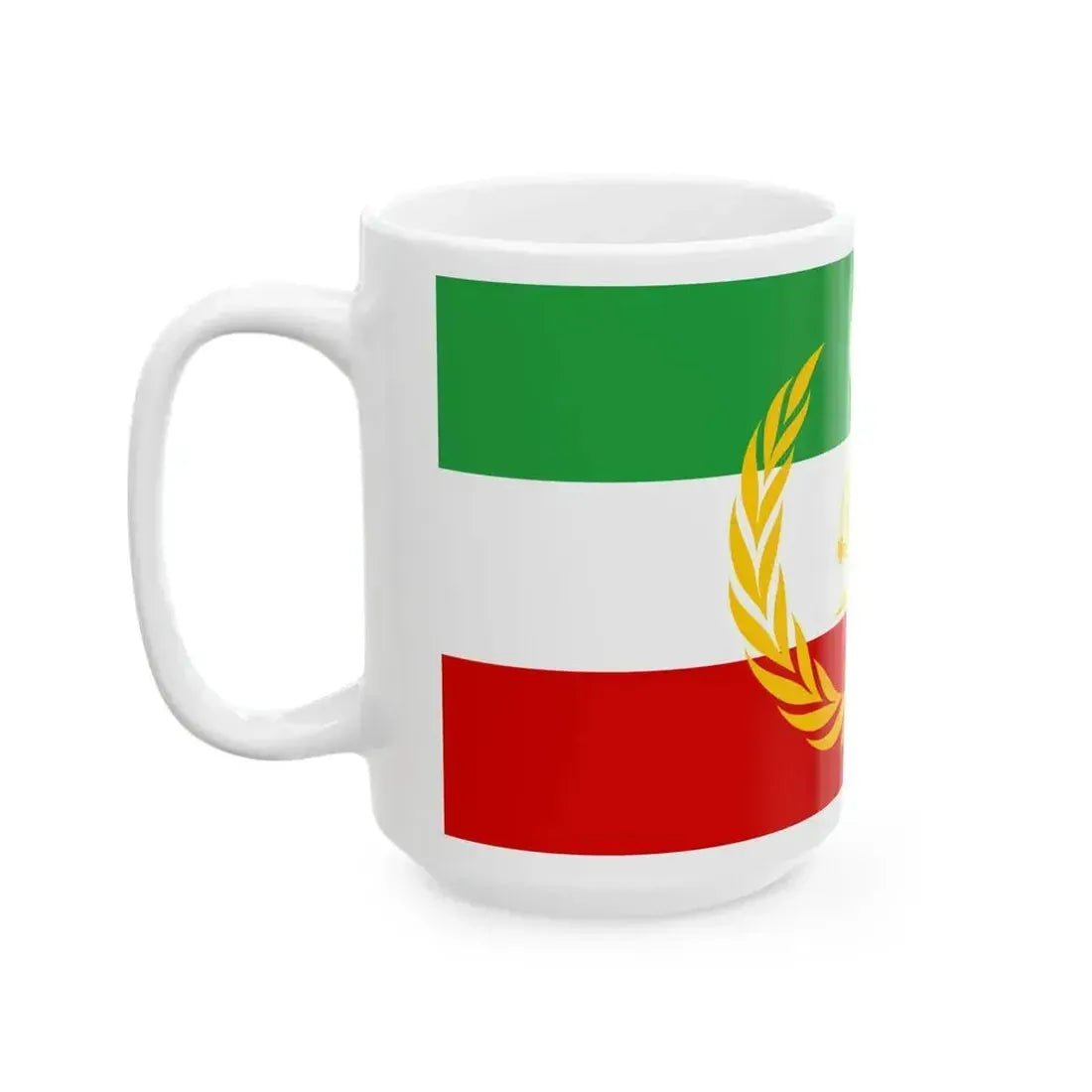 Azerbaijan peoples government flag (Iran) White Coffee Mug - Go Mug Yourself