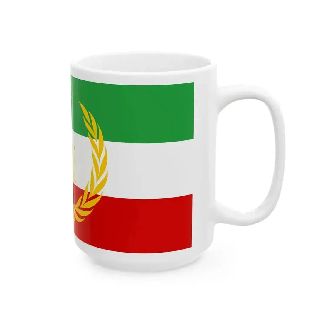 Azerbaijan peoples government flag (Iran) White Coffee Mug - Go Mug Yourself