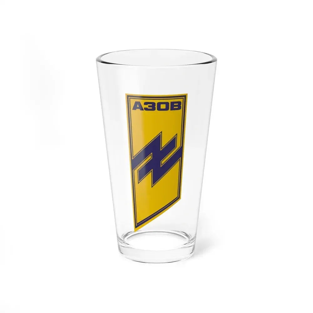 Azov Regiment (Ukraine) Pint Glass 16oz 16oz - Go Mug Yourself