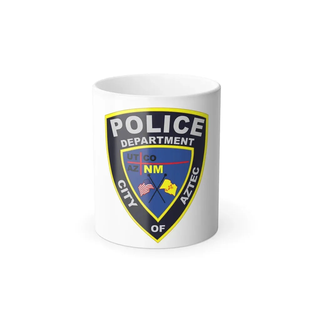 Aztec New Mexico Police Department - Color Changing Coffee Mug 11oz - Go Mug Yourself