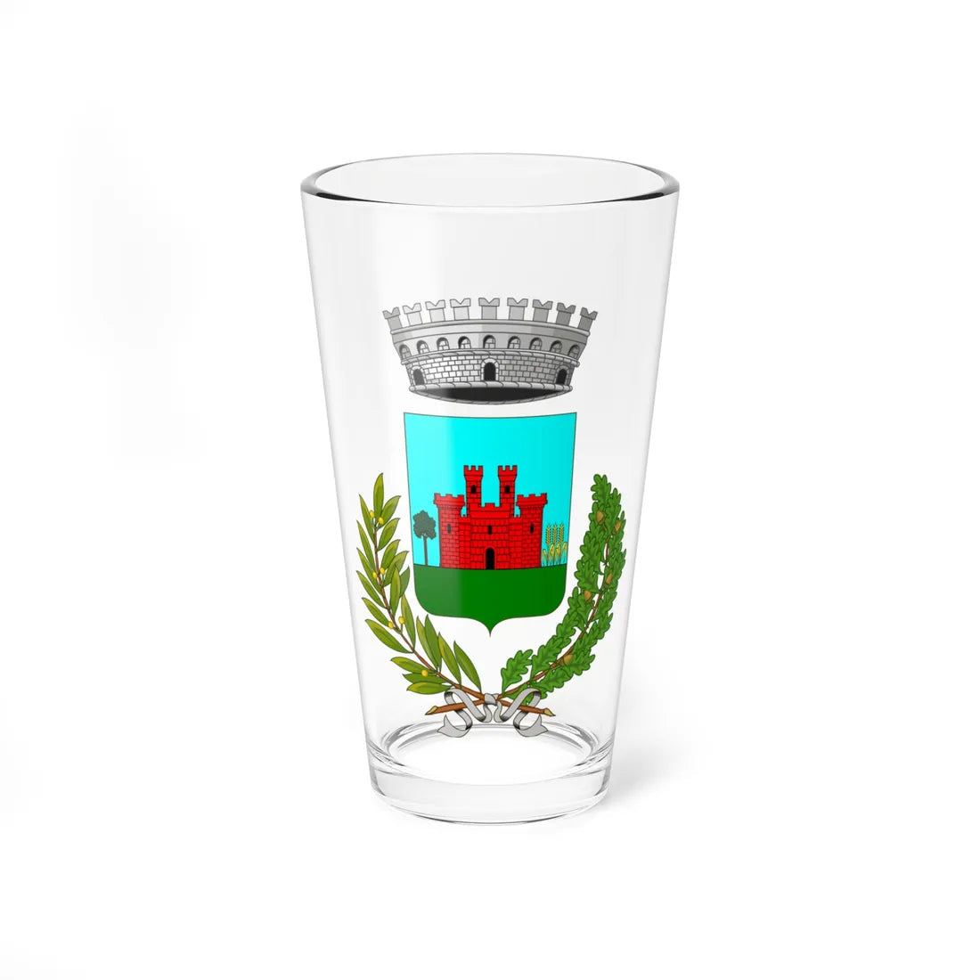 Azzate-Stemma (Italy) (Coat of Arms) Pint Glass 16oz 16oz - Go Mug Yourself