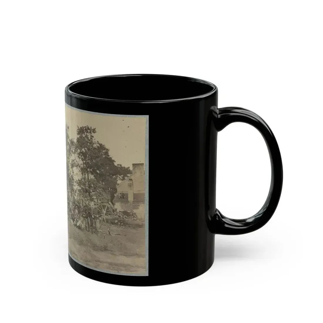 B Company, 22d New York State Militia Near Harpers Ferry, Va., 1861 I.E.1862 (U.S. Civil War) Black Coffee Mug - Go Mug Yourself