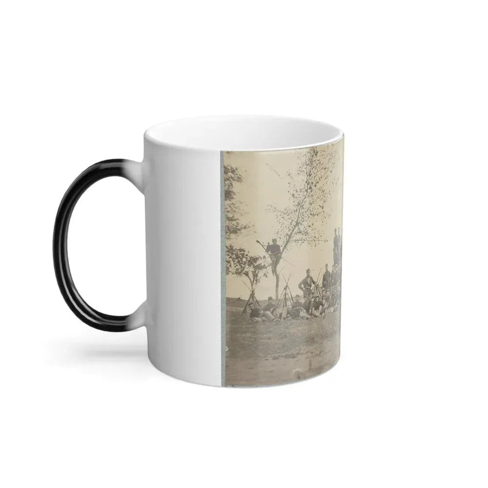 B Company, 22D New York State Militia Near Harpers Ferry, Va., 1861 I.E.1862 (U.S. Civil War) Color Changing Coffee Mug 11oz - Go Mug Yourself