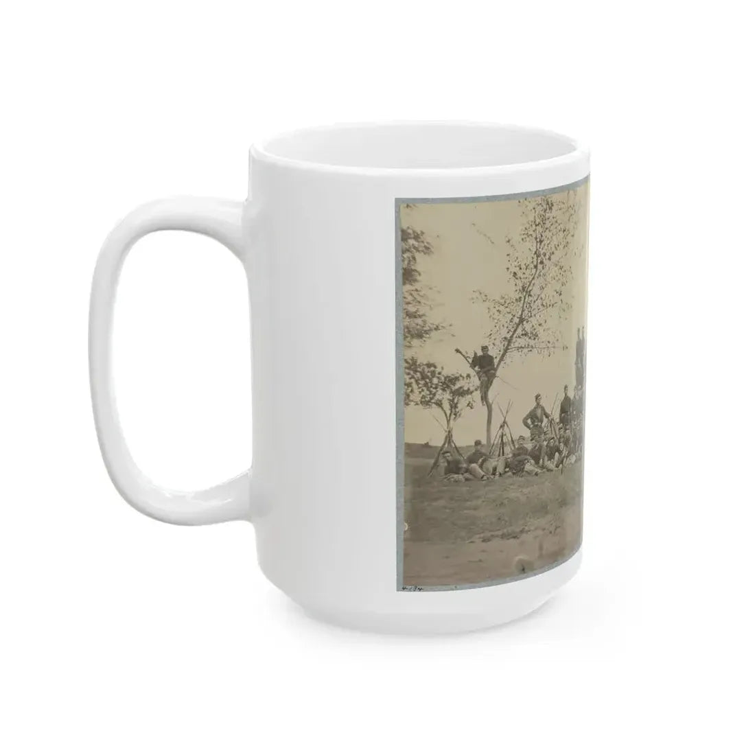 B Company, 22d New York State Militia Near Harpers Ferry, Va., 1861 I.E.1862 (U.S. Civil War) White Coffee Mug - Go Mug Yourself