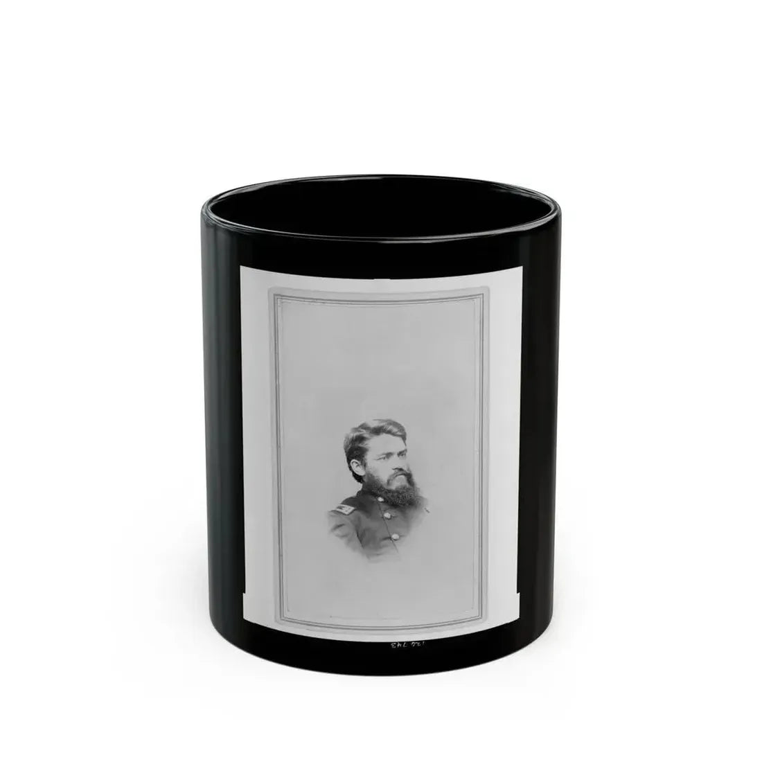 B. F. Sceva, Lt. Col., 10th N.Y. Cavalry Regiment, Head-And-Shoulders Portrait, Facing Right (U.S. Civil War) Black Coffee Mug 11oz - Go Mug Yourself
