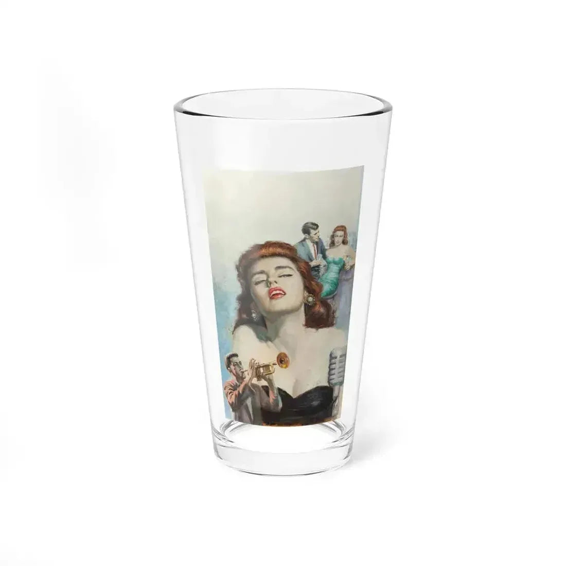 B-Girl, paperback cover, 1956 - Pint Glass 16oz 16oz - Go Mug Yourself