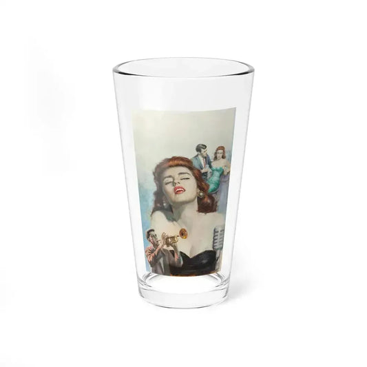 B-Girl, paperback cover, 1956 - Pint Glass 16oz 16oz - Go Mug Yourself