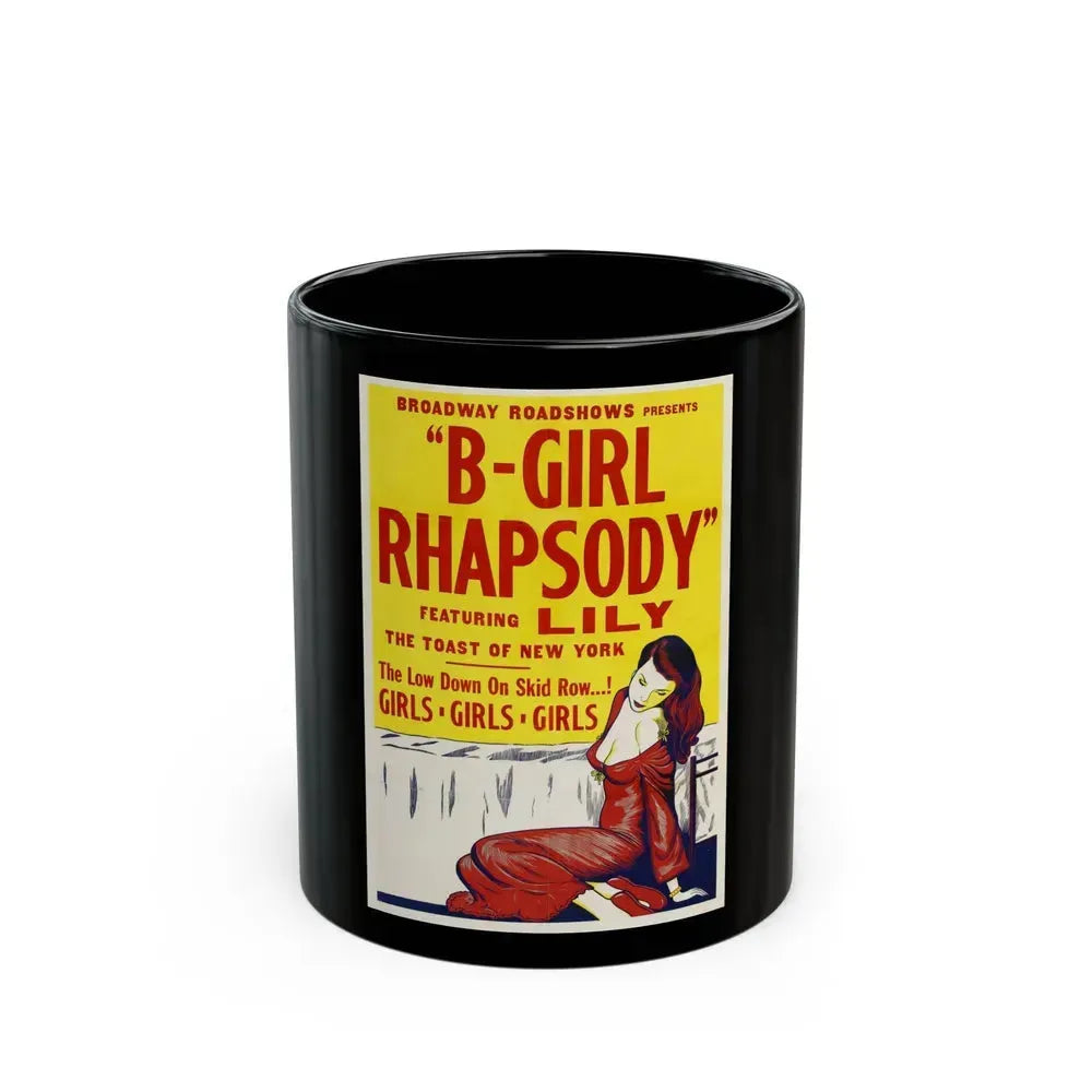 B GIRL RHAPSODY 1952 Movie Poster - Black Coffee Mug 11oz - Go Mug Yourself