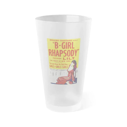 B GIRL RHAPSODY 1952 Movie Poster - Frosted Pint Glass 16oz 16oz Frosted - Go Mug Yourself