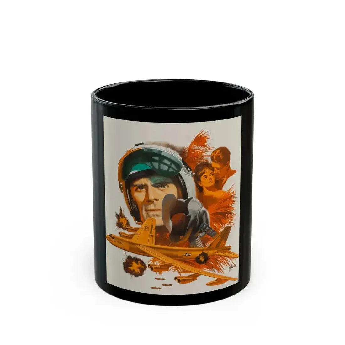 B52, Flying Fortress - Black Coffee Mug 11oz - Go Mug Yourself