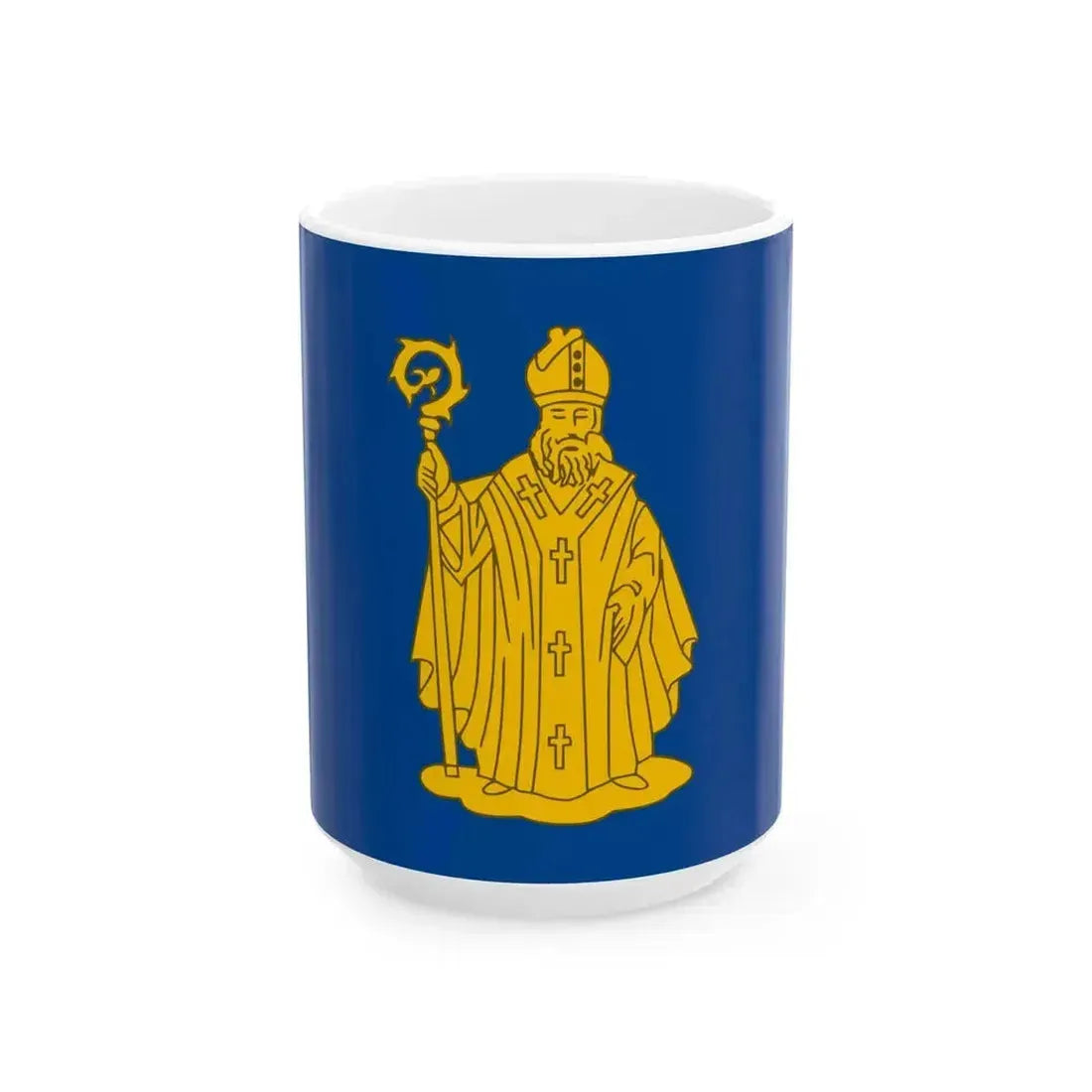 Baarle-Hertog vlag (Belgium) White Coffee Mug 15oz - Go Mug Yourself