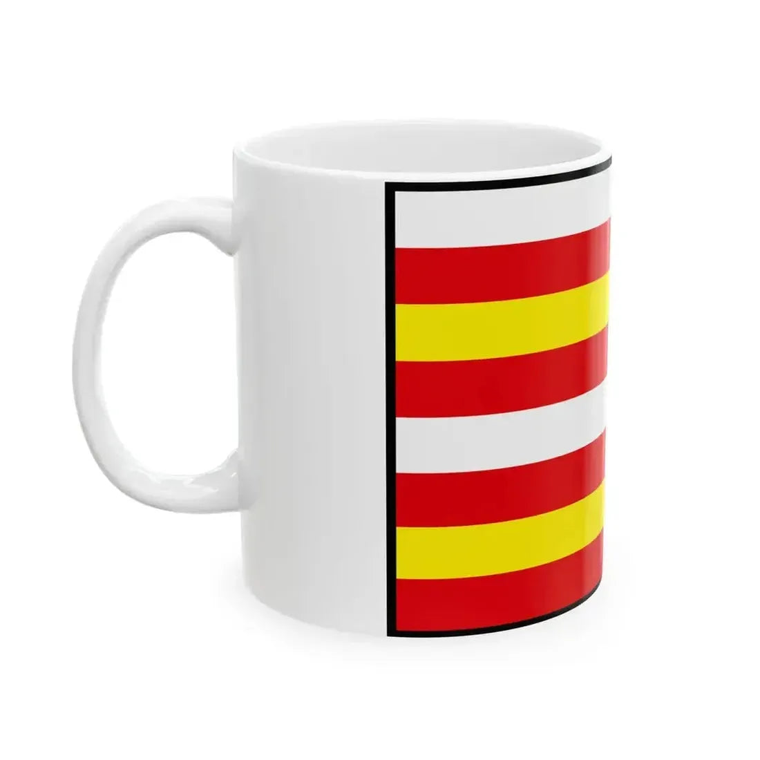 Bab Nitra Flag (Slovakia) White Coffee Mug - Go Mug Yourself
