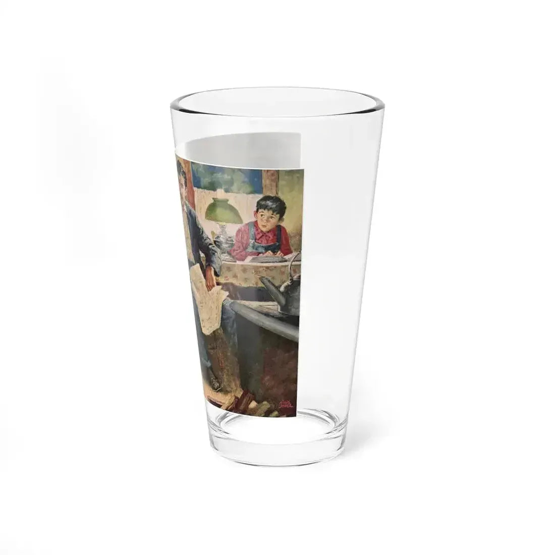 Babe In Disgrace by R. Ross Annett, 1950 (Magazine Illustration) Pint Glass 16oz - Go Mug Yourself
