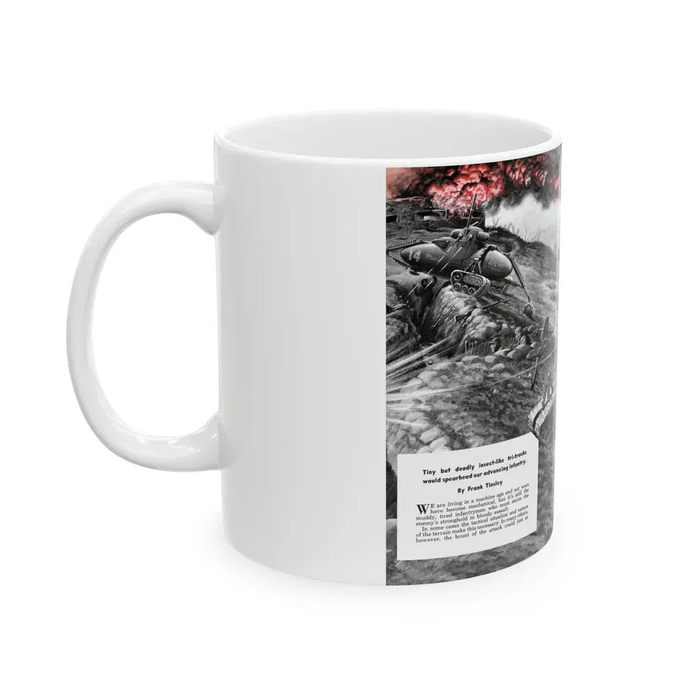 Baby Assault Tanks, Modern Mechanix, 1952 - White Coffee Mug - Go Mug Yourself