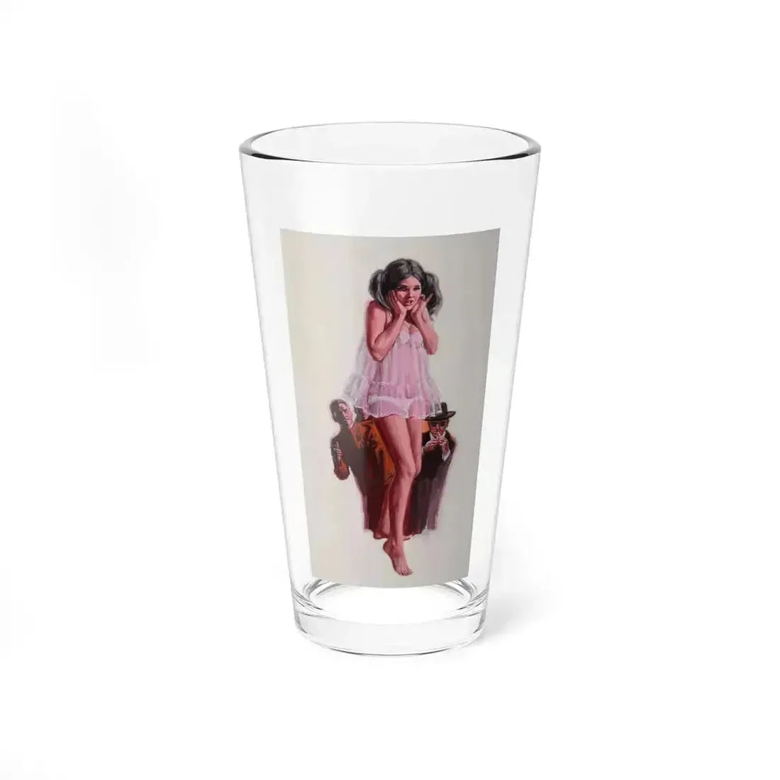 Baby Girl, paperback cover - Pint Glass 16oz 16oz - Go Mug Yourself