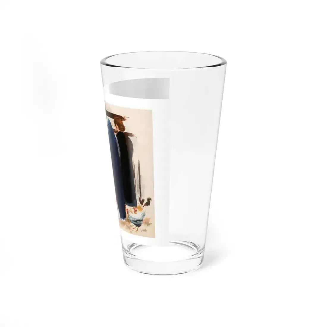 Baby Jesus, Mary, and Joseph (c. 1960s) (Magazine Illustration) Pint Glass 16oz - Go Mug Yourself