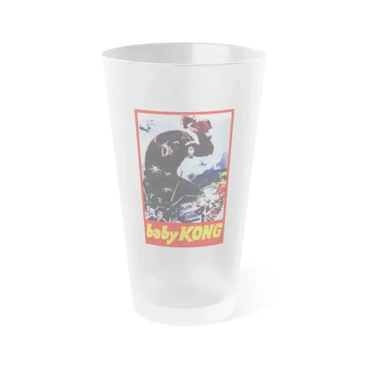 BABY KONG (UNRELEASED) 1976 Movie Poster - Frosted Pint Glass 16oz 16oz Frosted - Go Mug Yourself