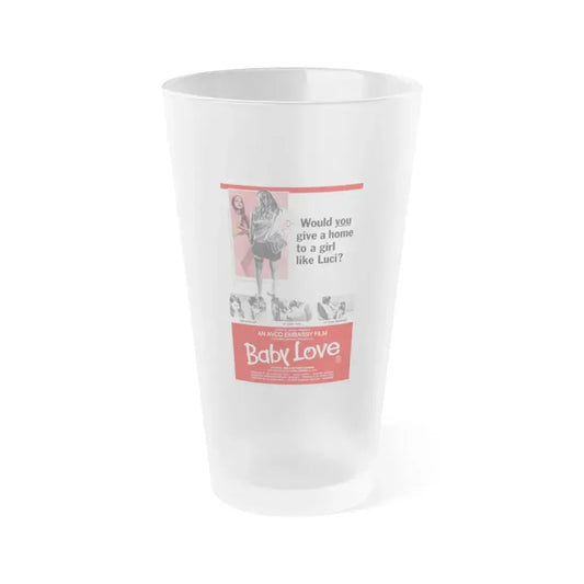 BABY LOVE 1969 Movie Poster - Frosted Pint Glass 16oz 16oz Frosted - Go Mug Yourself