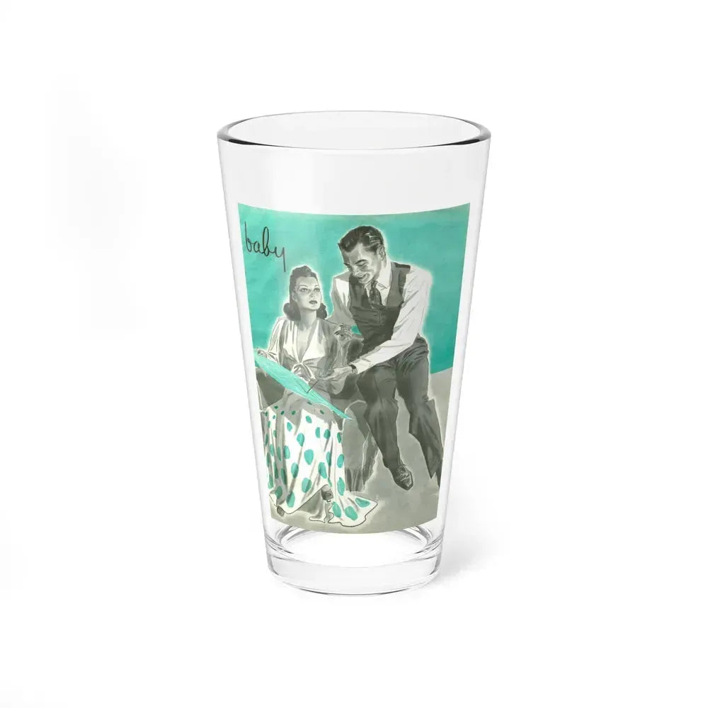 Baby, Magazine Illustration (fragment), 1941 (Magazine Illustration) Pint Glass 16oz 16oz - Go Mug Yourself