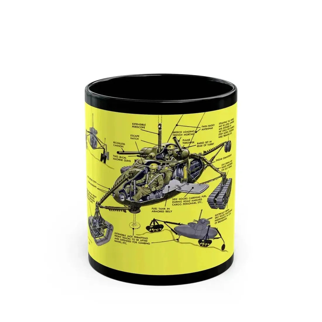 Baby Tank, 1952 - Black Coffee Mug 11oz - Go Mug Yourself