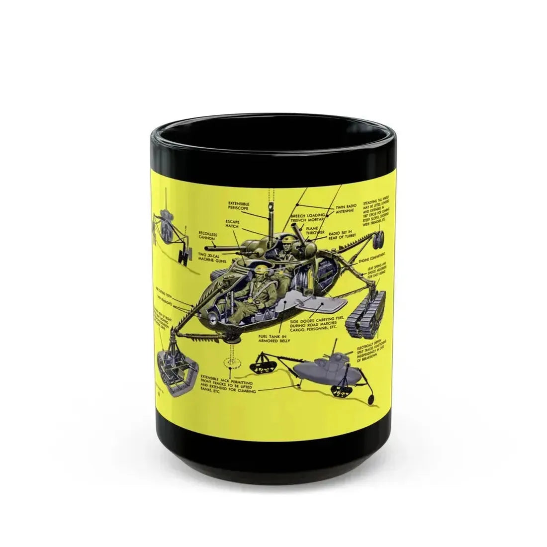 Baby Tank, 1952 - Black Coffee Mug 15oz - Go Mug Yourself