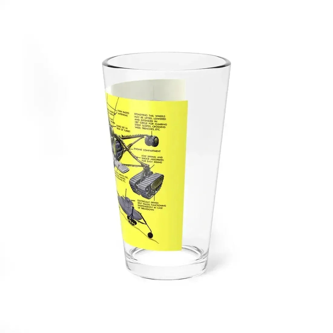 Baby Tank, 1952 (Magazine Illustration) Pint Glass 16oz - Go Mug Yourself