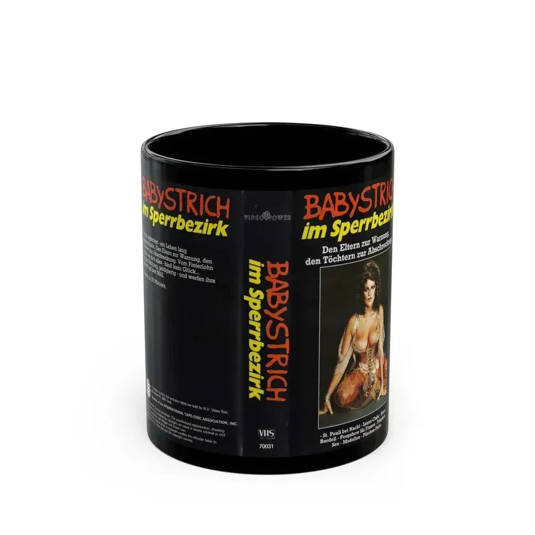 BABYSTRICH IM SPERRBEZIRK (VHS COVER) - Black Coffee Mug 11oz - Go Mug Yourself