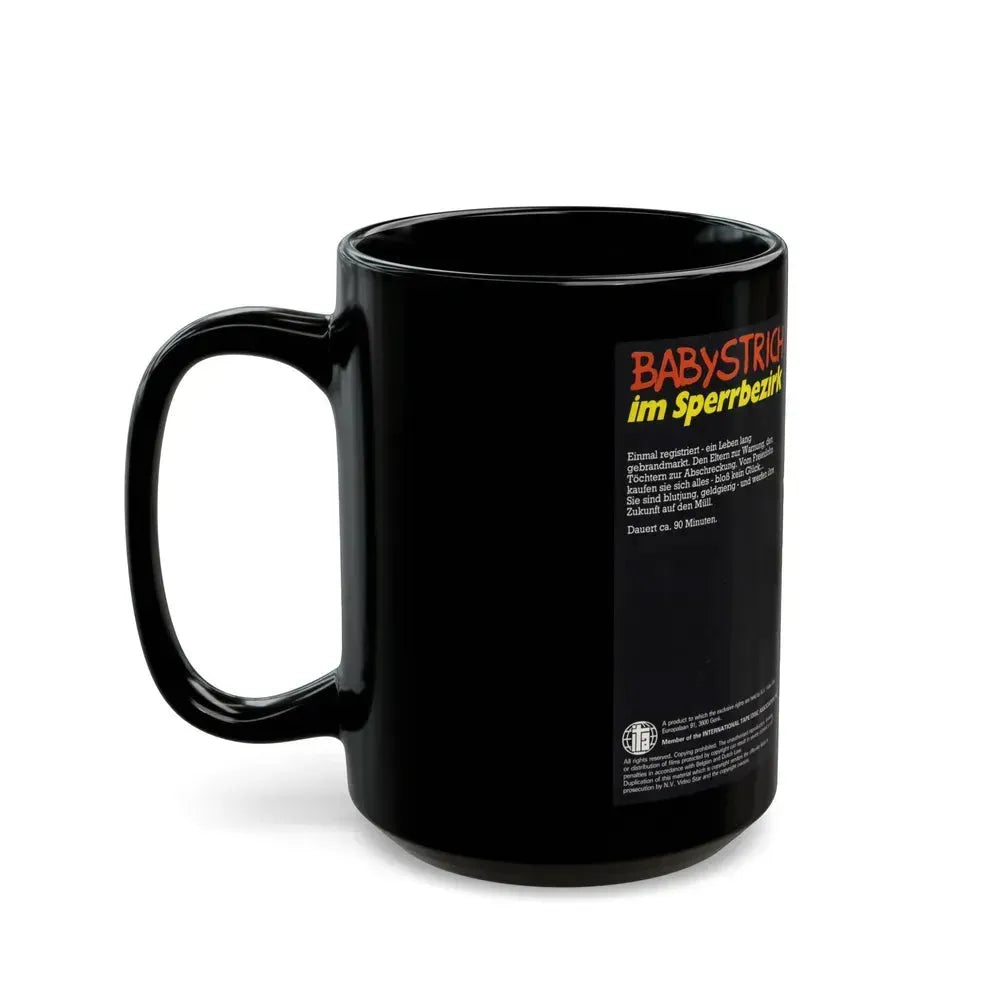 BABYSTRICH IM SPERRBEZIRK (VHS COVER) - Black Coffee Mug - Go Mug Yourself