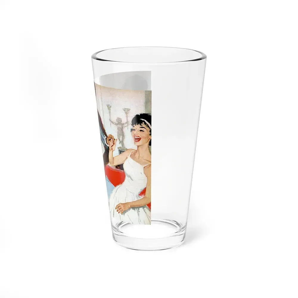 Bachelor at Heart, Redbook, March 1959 (Magazine Illustration) Pint Glass 16oz - Go Mug Yourself
