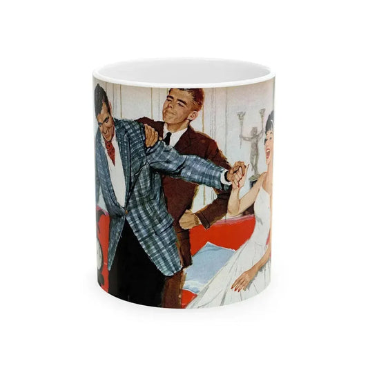 Bachelor at Heart, Redbook, March 1959 - White Coffee Mug 11oz - Go Mug Yourself