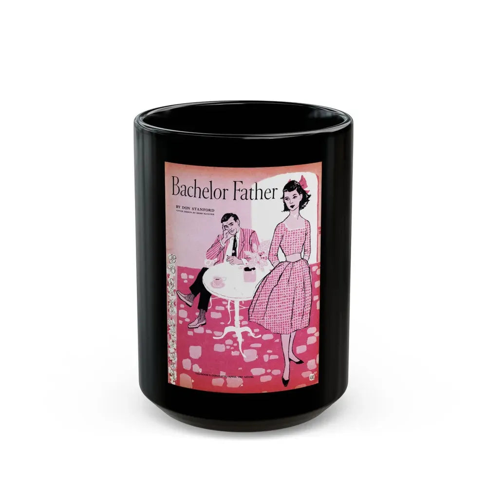 Bachelor Father, Redbook, April 1957 - Black Coffee Mug 15oz - Go Mug Yourself