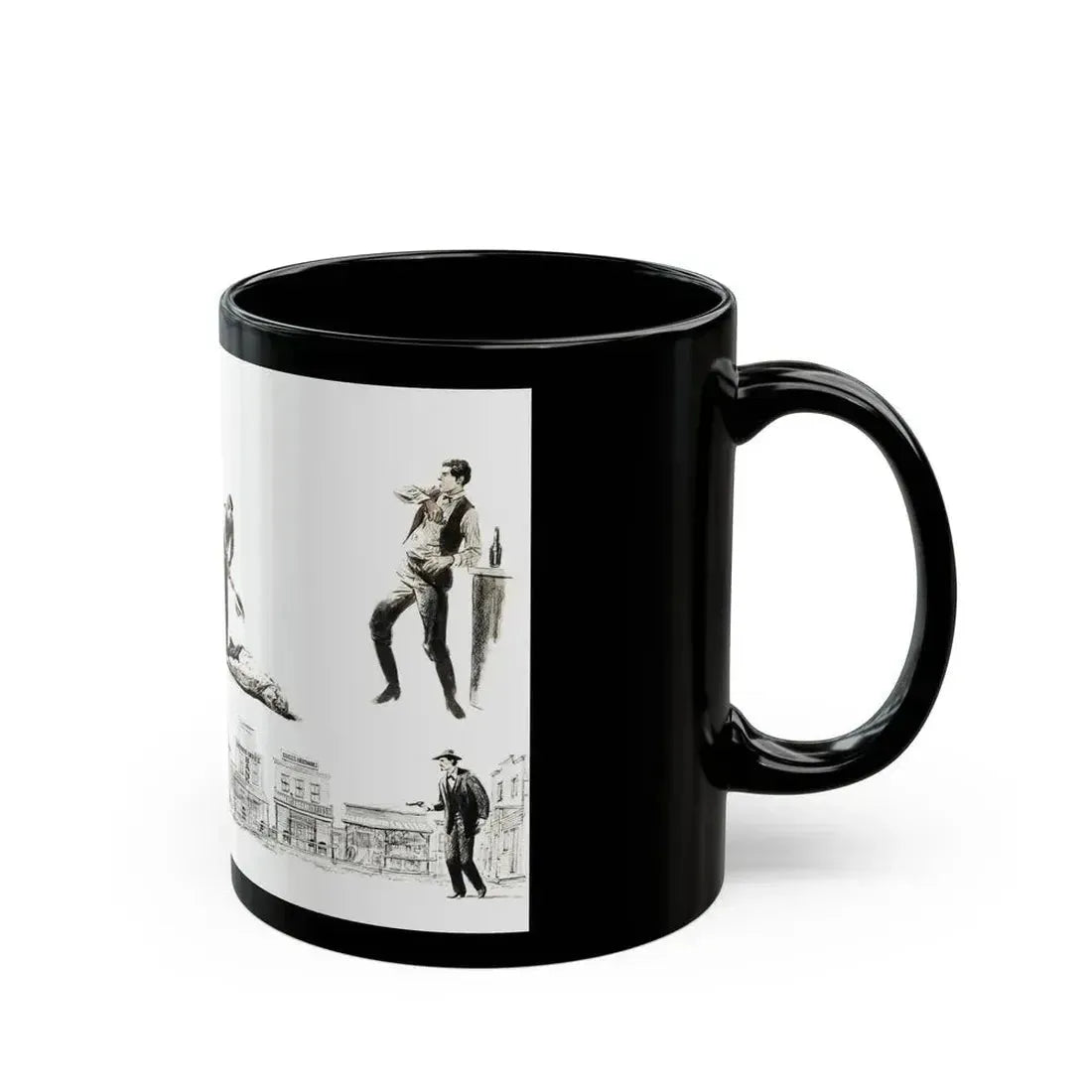 Bachelor Magazine Illustration - Black Coffee Mug - Go Mug Yourself