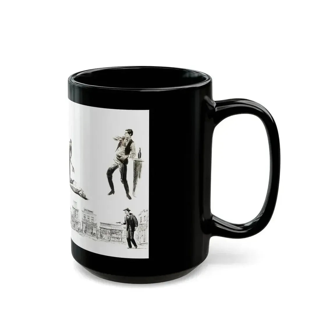 Bachelor Magazine Illustration - Black Coffee Mug - Go Mug Yourself