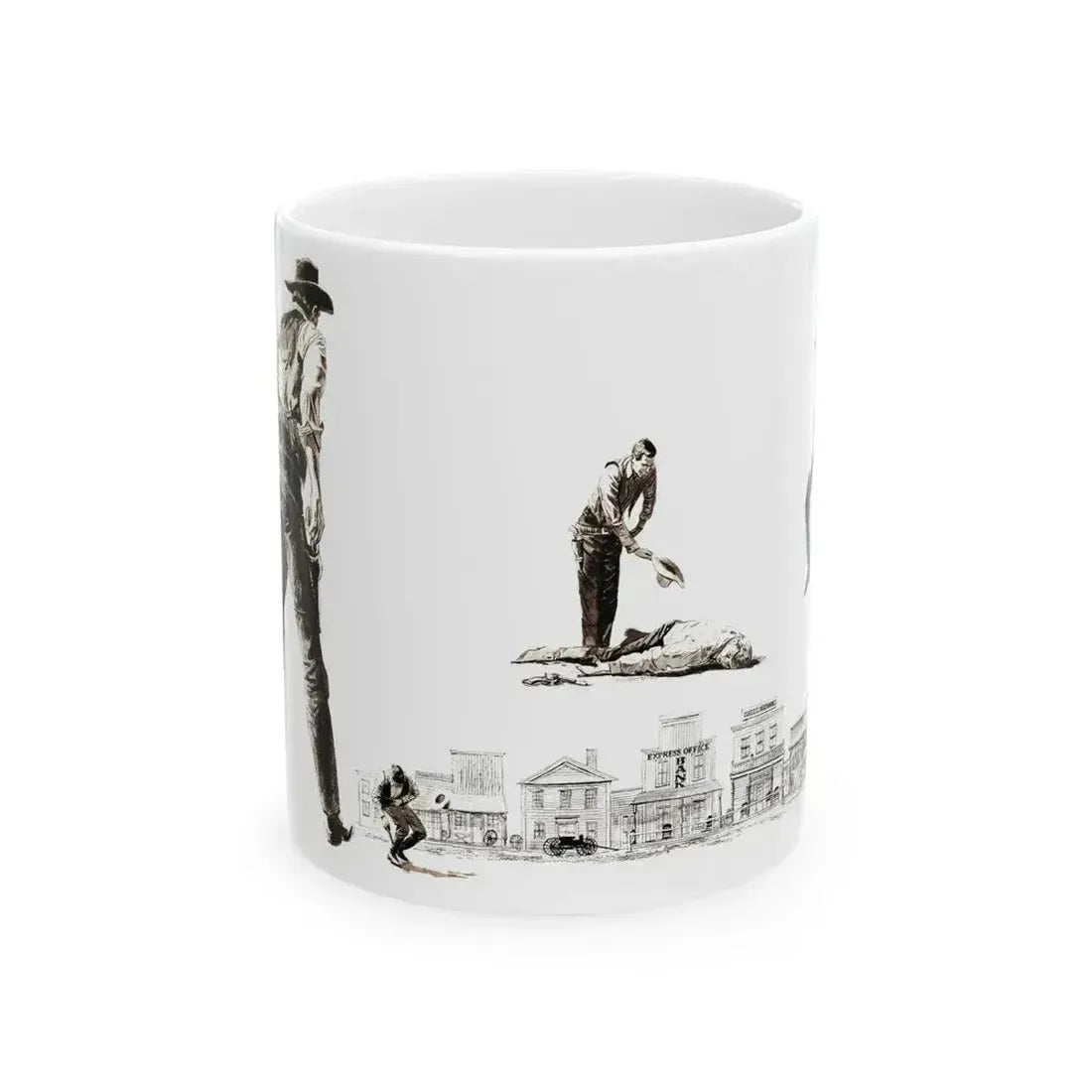 Bachelor Magazine Illustration - White Coffee Mug 11oz - Go Mug Yourself