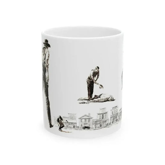 Bachelor Magazine Illustration - White Coffee Mug 11oz - Go Mug Yourself